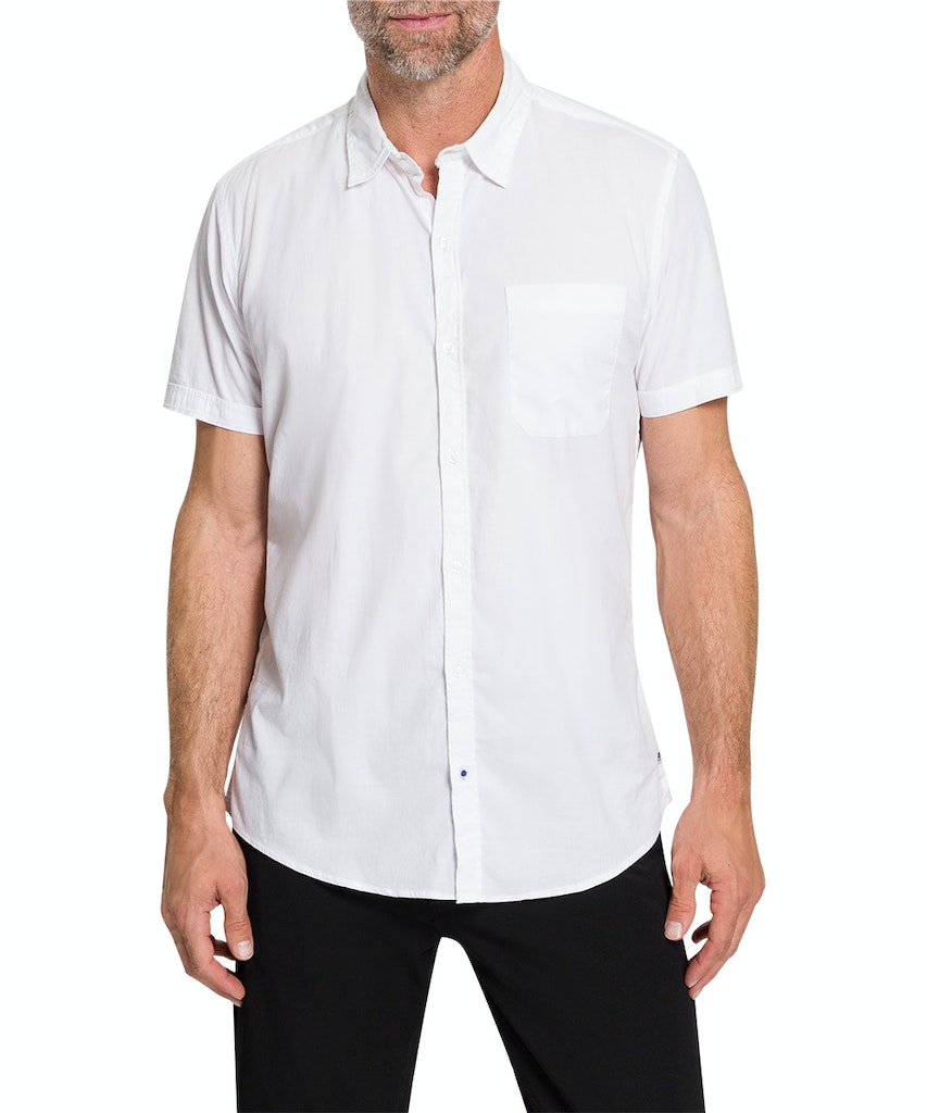 Pioneer pánská košile s krátkým rukávem 40091.2100 1010 Bílá M