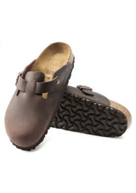 Birkenstock pantofle Boston Natural Leather Oiled